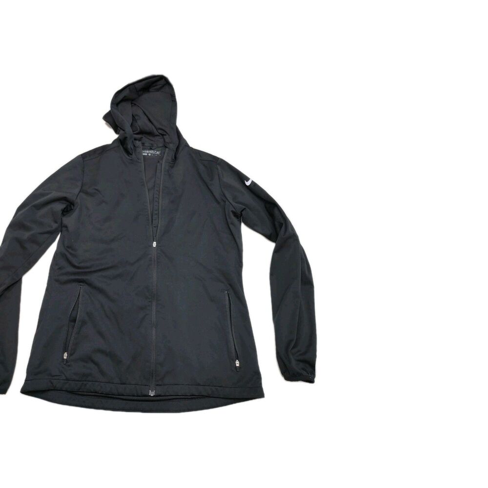 Nike Golf Jacket Women's Medium Black Full Zip Long Sleeve - Picture 1 of 3